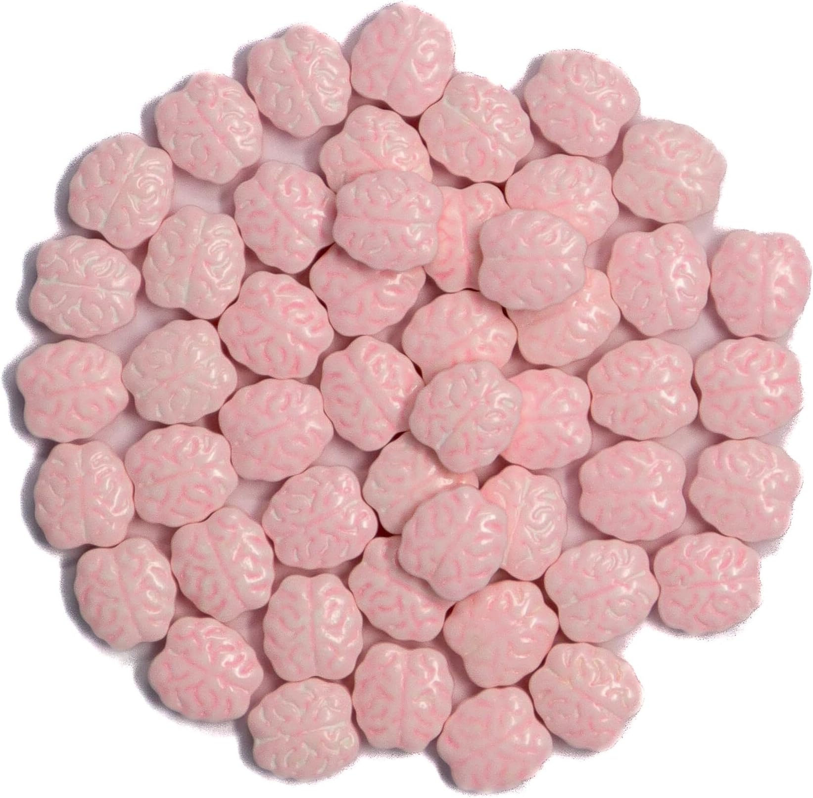Mystic Sprinkles Halloween Candy Shape Sprinkles (Pink Brains, 1 Pound Bag)