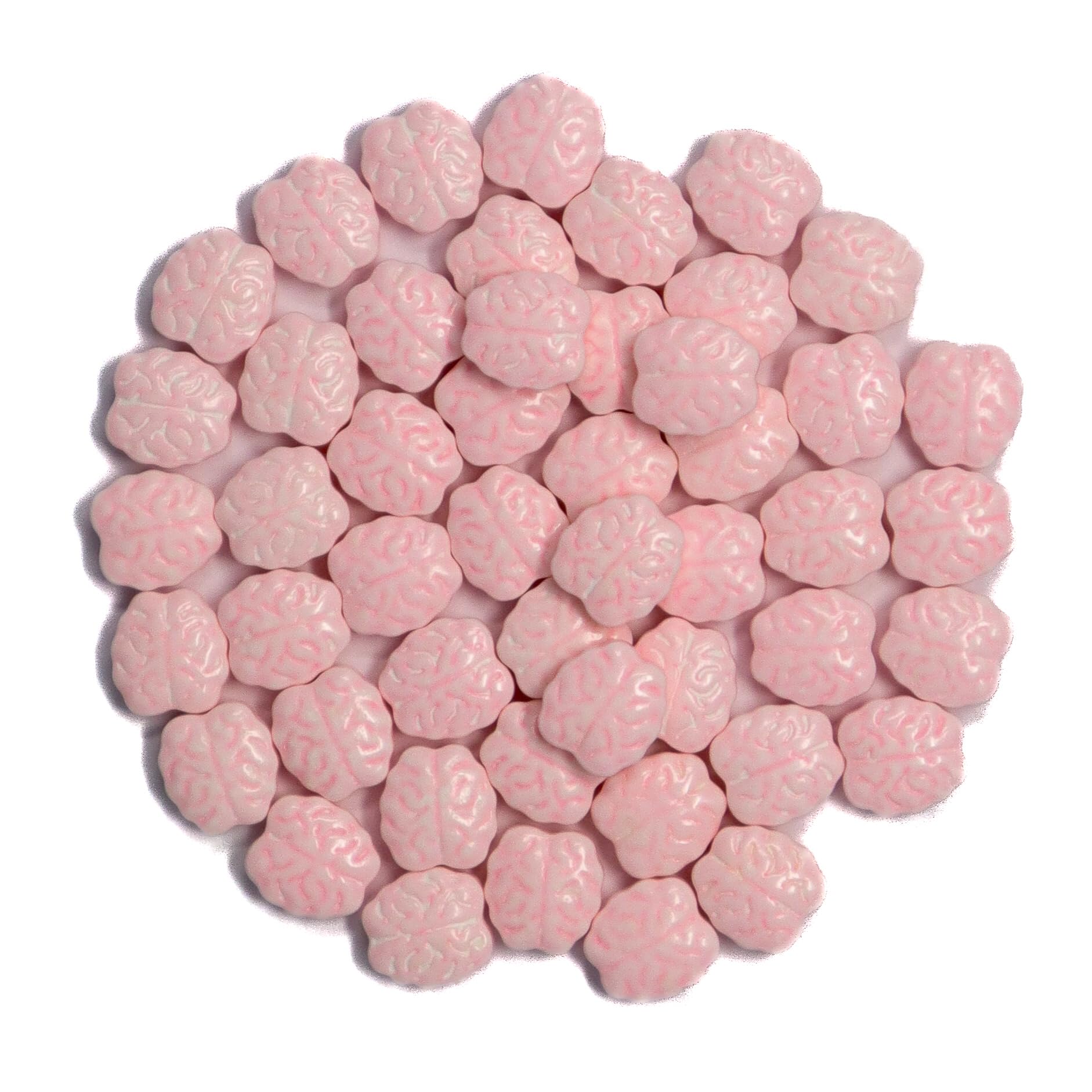 Mystic Sprinkles Halloween Candy Shape Sprinkles (Pink Brains, 1 Pound Bag)