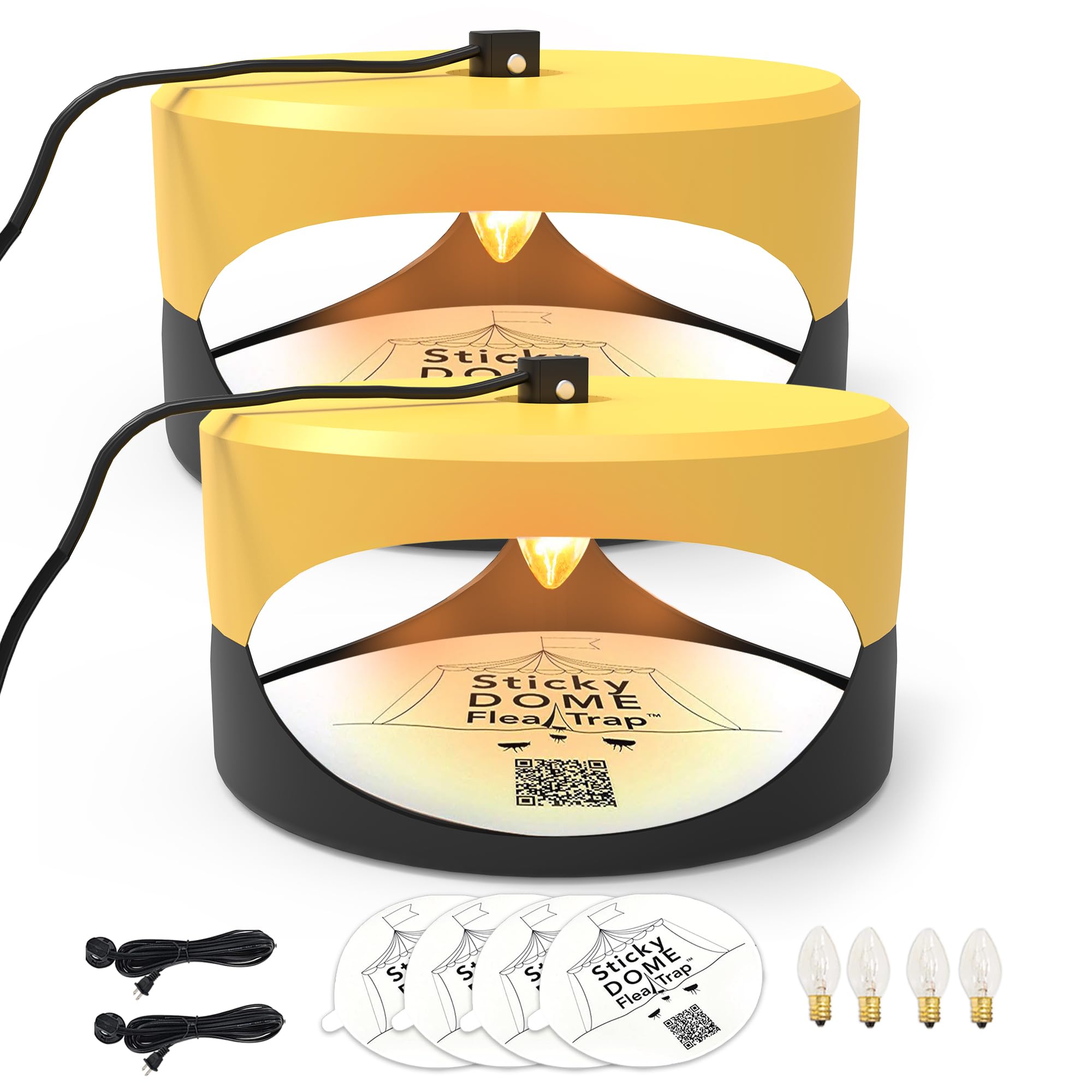 Lot De 2 Piège à Puces, Piège à Lumière Anti-Puces à LED 4