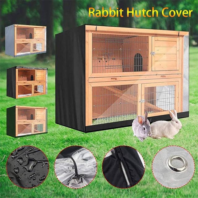 Foto 6 de 7 de SEIWEI Funda Universal para conejera, Impermeable, para Conejo, Doble caseta para Cojines, Gatos, hámster