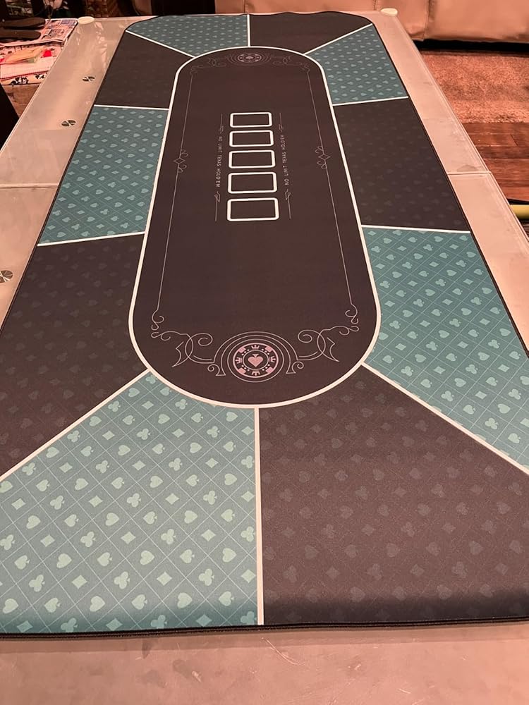 Newverest Poker Table Top in Black - 70" x 30"