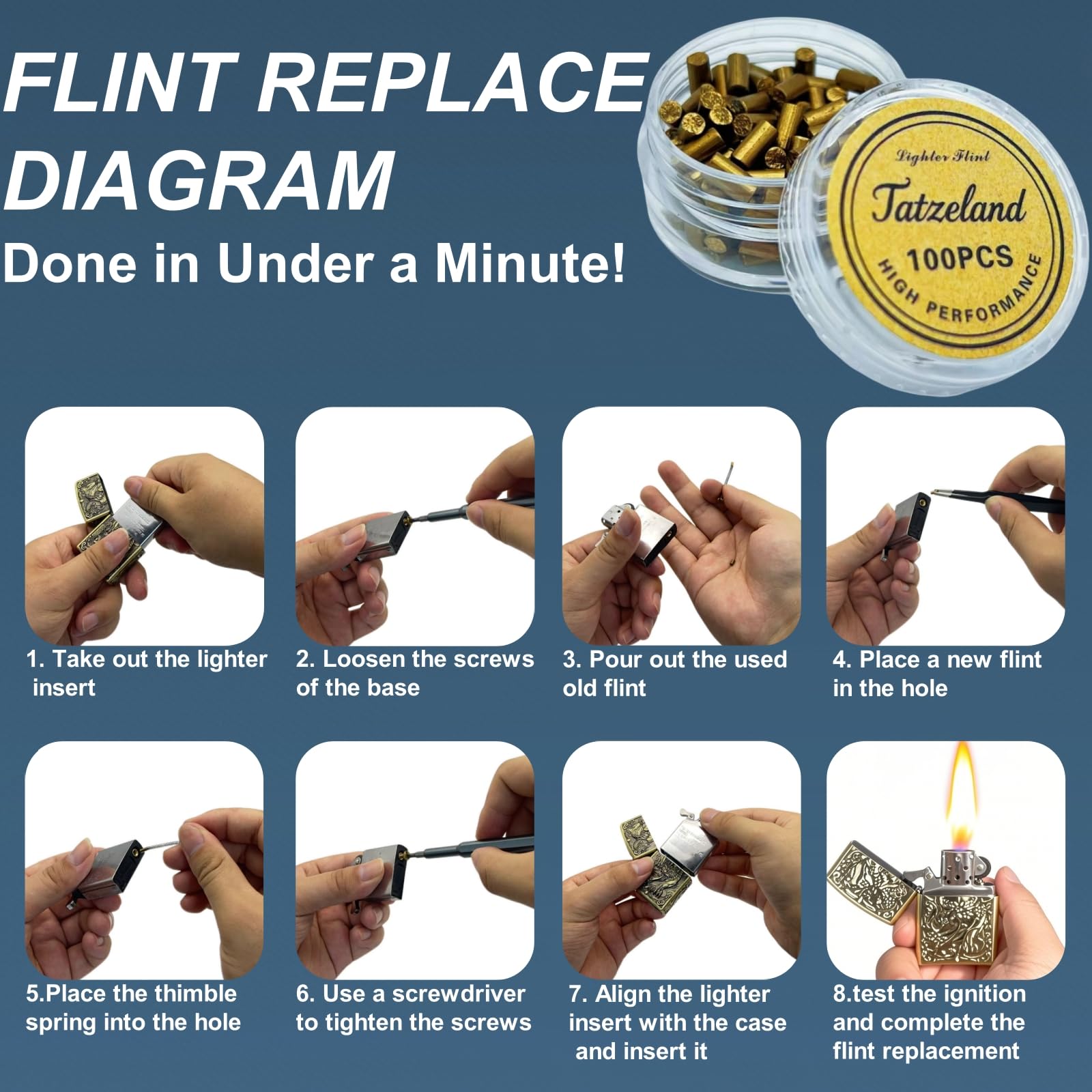 Amazon.com: Lighter Flints and Wick Set