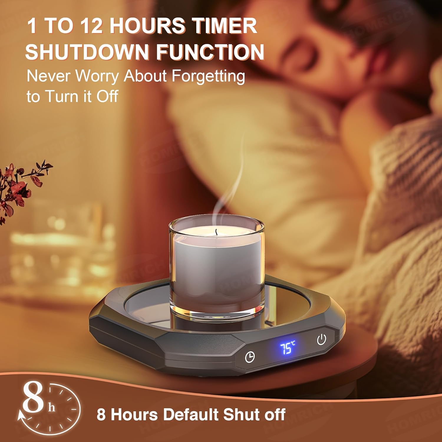 Stay Cozy: The Ultimate Mug Warmer With Timer & Temperature Control!