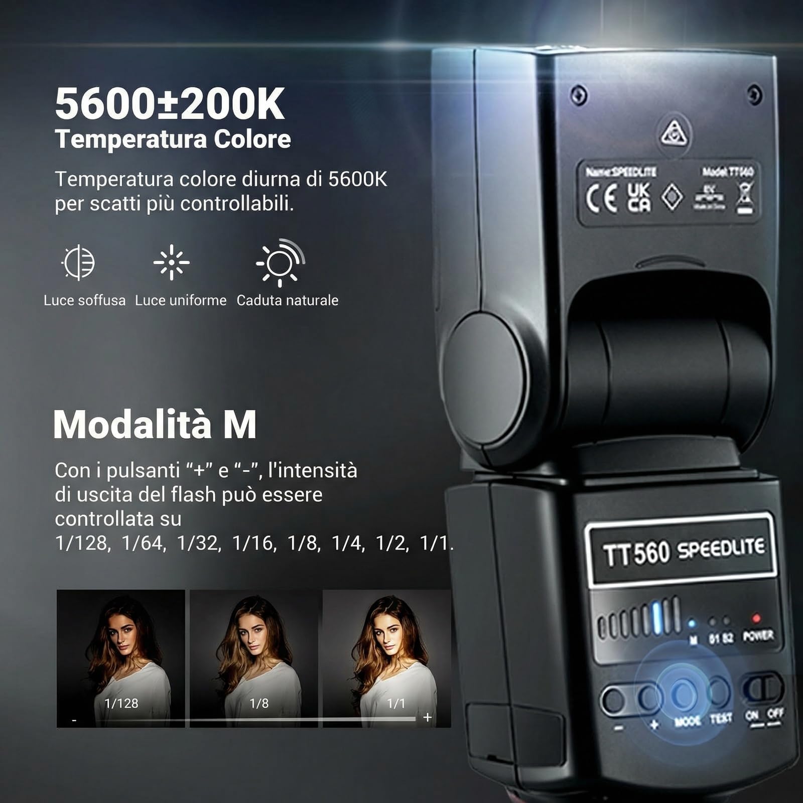 NEEWER TT560 Flash Speedlite M/S1/S2 Uniwersalny Manualny Speedlight z Pojedynczym Stykiem Hot Shoe Standard