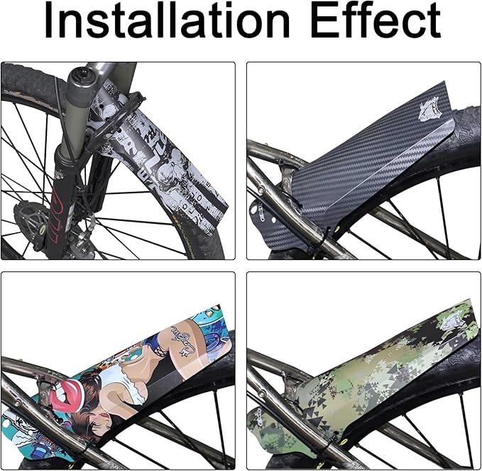 ENLEE 1PC Guardabarros MTB Ligero Flexible Universal 26-29" miniatura 3