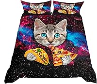 Vista 16 de Juego de ropa de cama geométrica roja, gris y negra, funda de edredón con círculo geométrico para niños, niñas, hombres, dormitorio, diseño