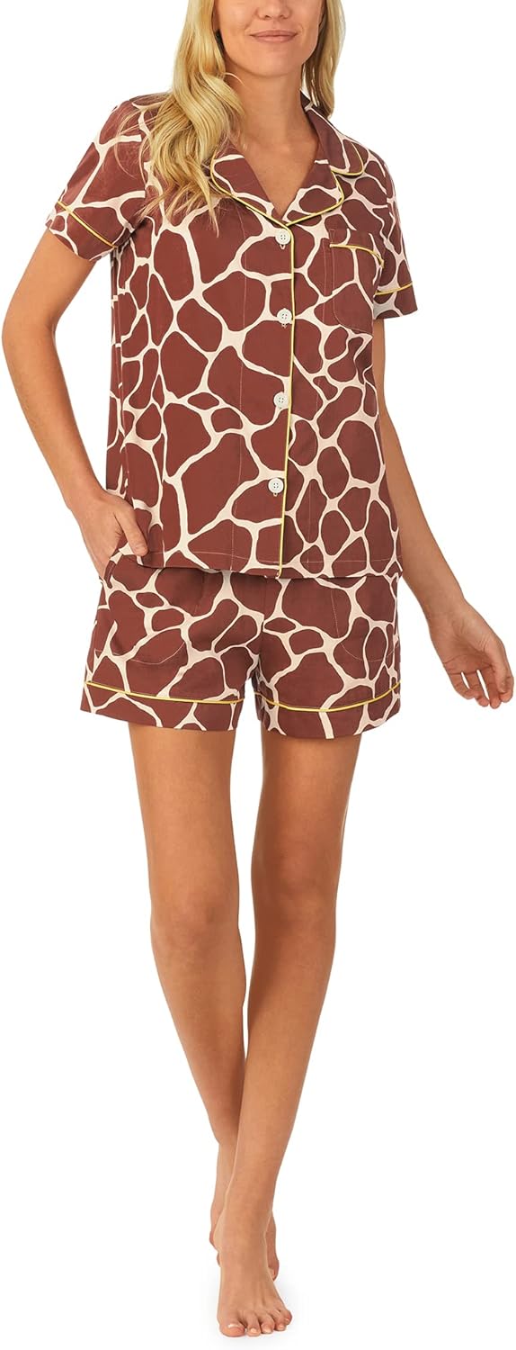 BedHead - Short Sleeve Shorty PJ Set - Giraffe - Small