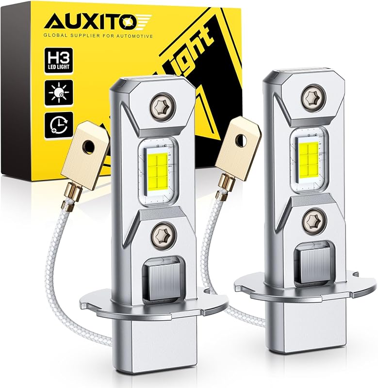 Lâmpadas LED para farol de neblina AUXITO H3, 6500 K branco frio – Par com 2 unidades