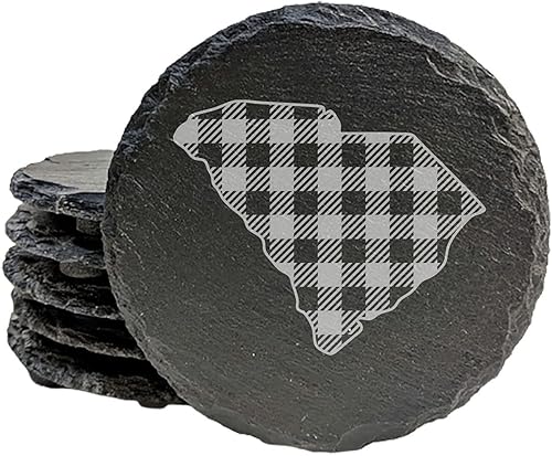 Miniatura 9 de South Carolina Home Sweet Home Coasters - Round Slate - set of 6