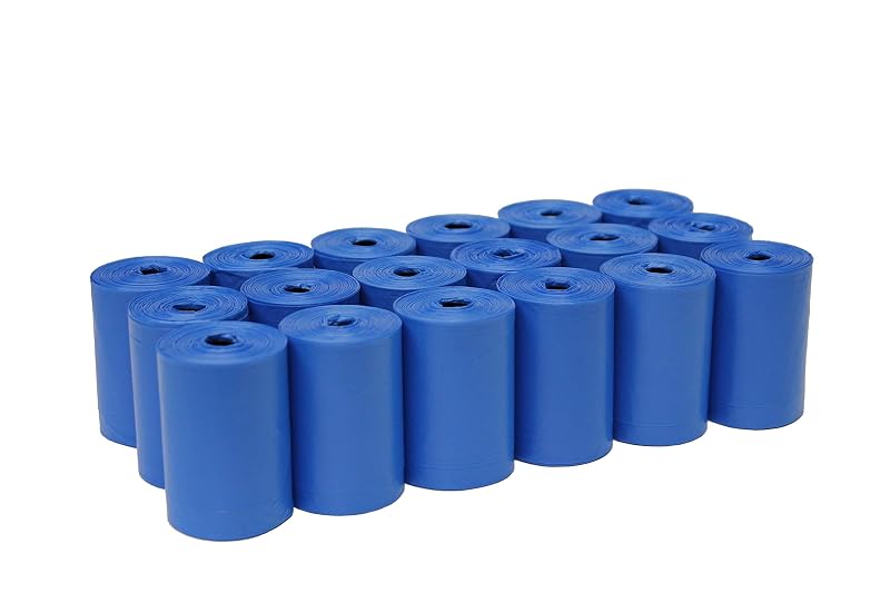 Bolsas para Fezes de Cães Extra Grandes Five Star Pet, Perfumadas, Azul, 18 Rolos com 270 Unidades