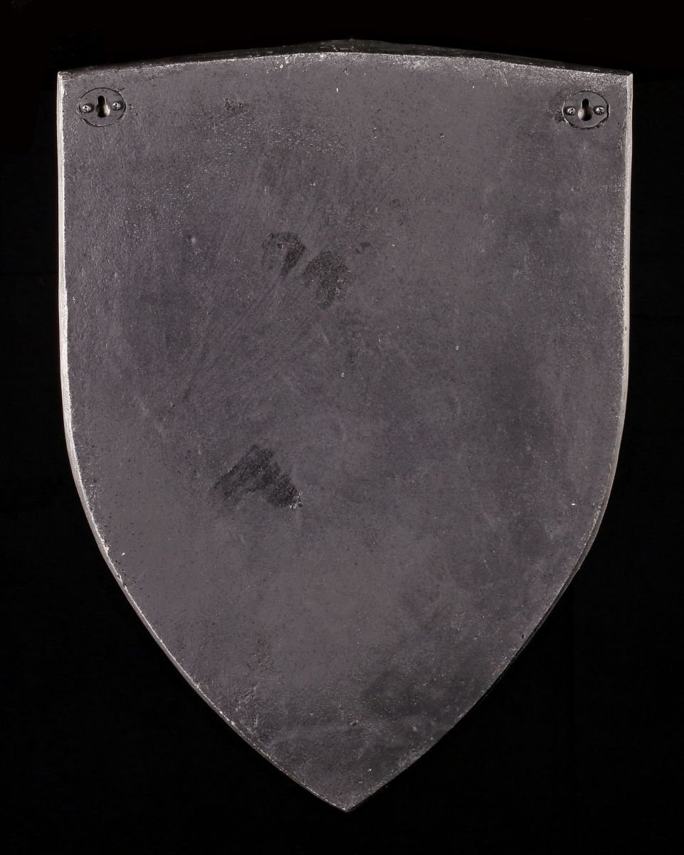 Figuren Shop GmbH Ritter Schild Wand Deko - Wappen DREI Löwen - Mittelalter Wandrelief