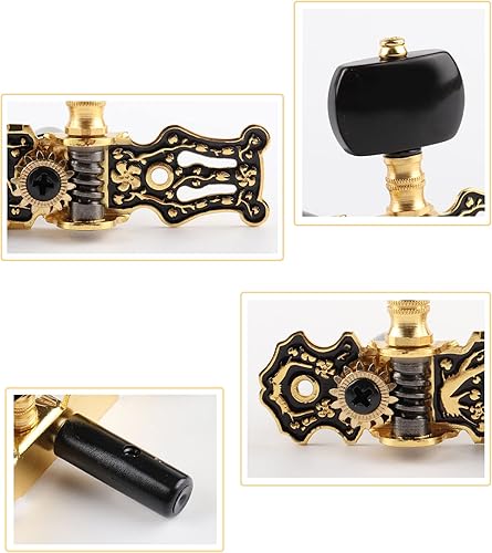 Vista 50 de Mr.Power Afinadores de guitarra, cabezales de máquina de 3+3 juegos de teclas de afinación, clavijas de cuerda para guitarra clásica