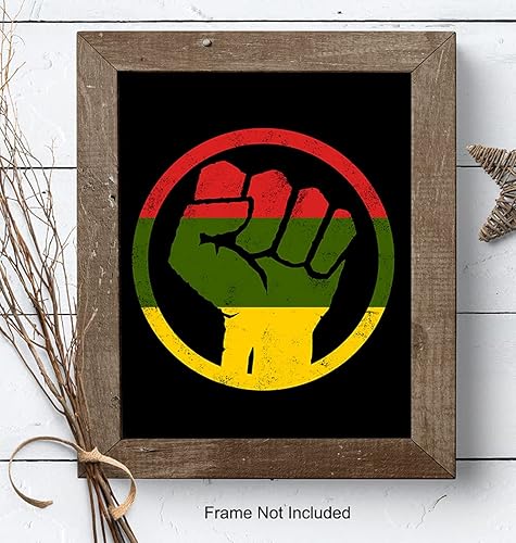 Miniatura 8 de Black Art - Arte de pared afroamericano - Letrero - Bandera afroamericana - Decoración de habitación de derechos civiles, decoración del hogar -