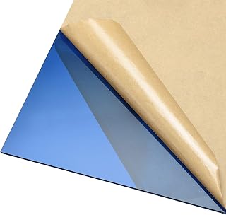 DMiotech 2pcs 12" x 12" 3mm Thick Plastic Acrylic Board Acrylic Sheet PMMA Acrylic Board for Craft DIY Display Project Sign Blank Blue Clear