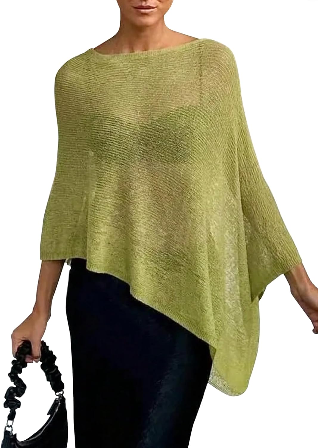 Women Poncho Shawl Top Beach Cover Up 3XS-6XL