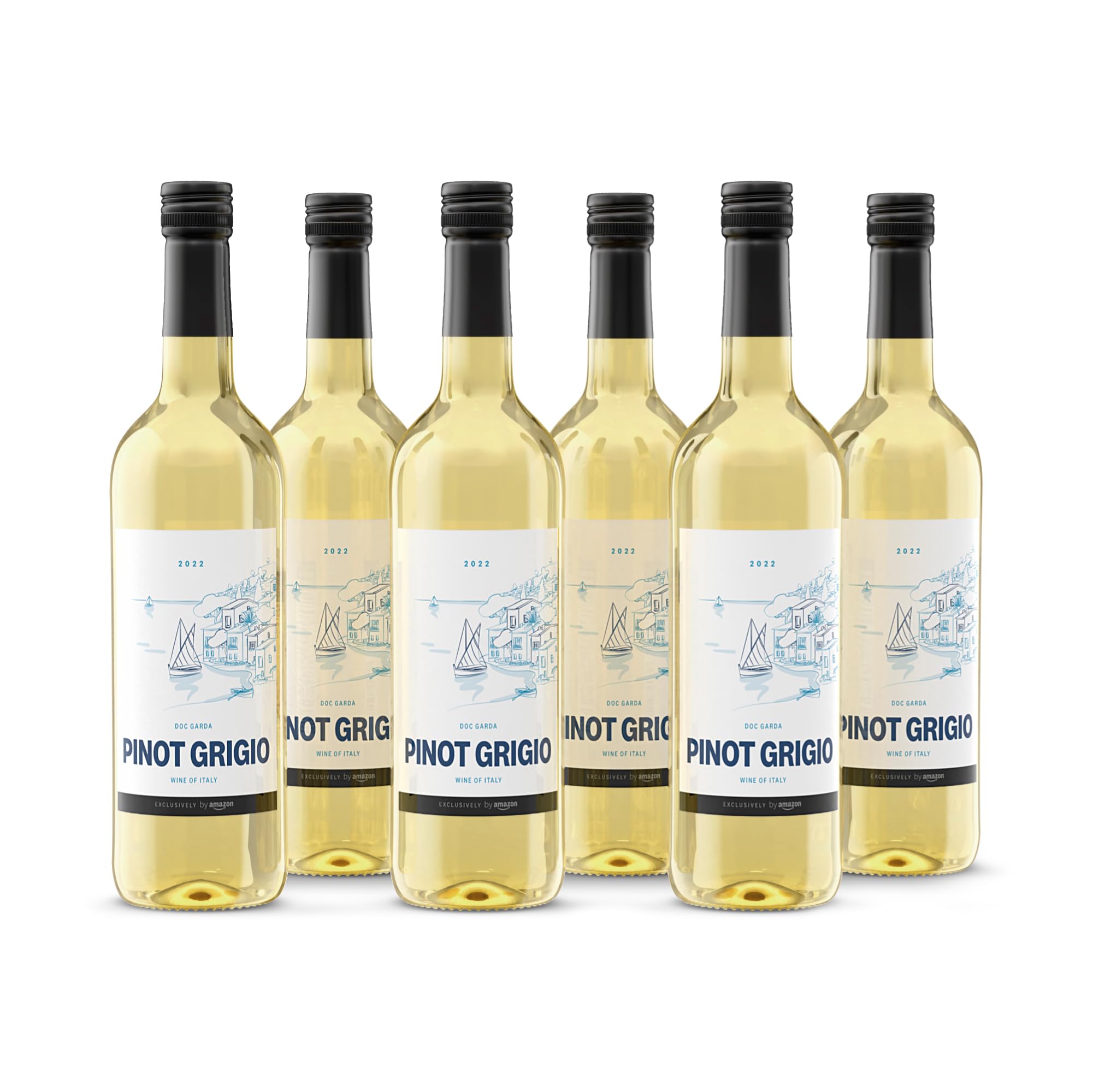 by Amazon Pinot Grigio D.O.C. Garda Italian White Wine 75cl (Pack of 6)