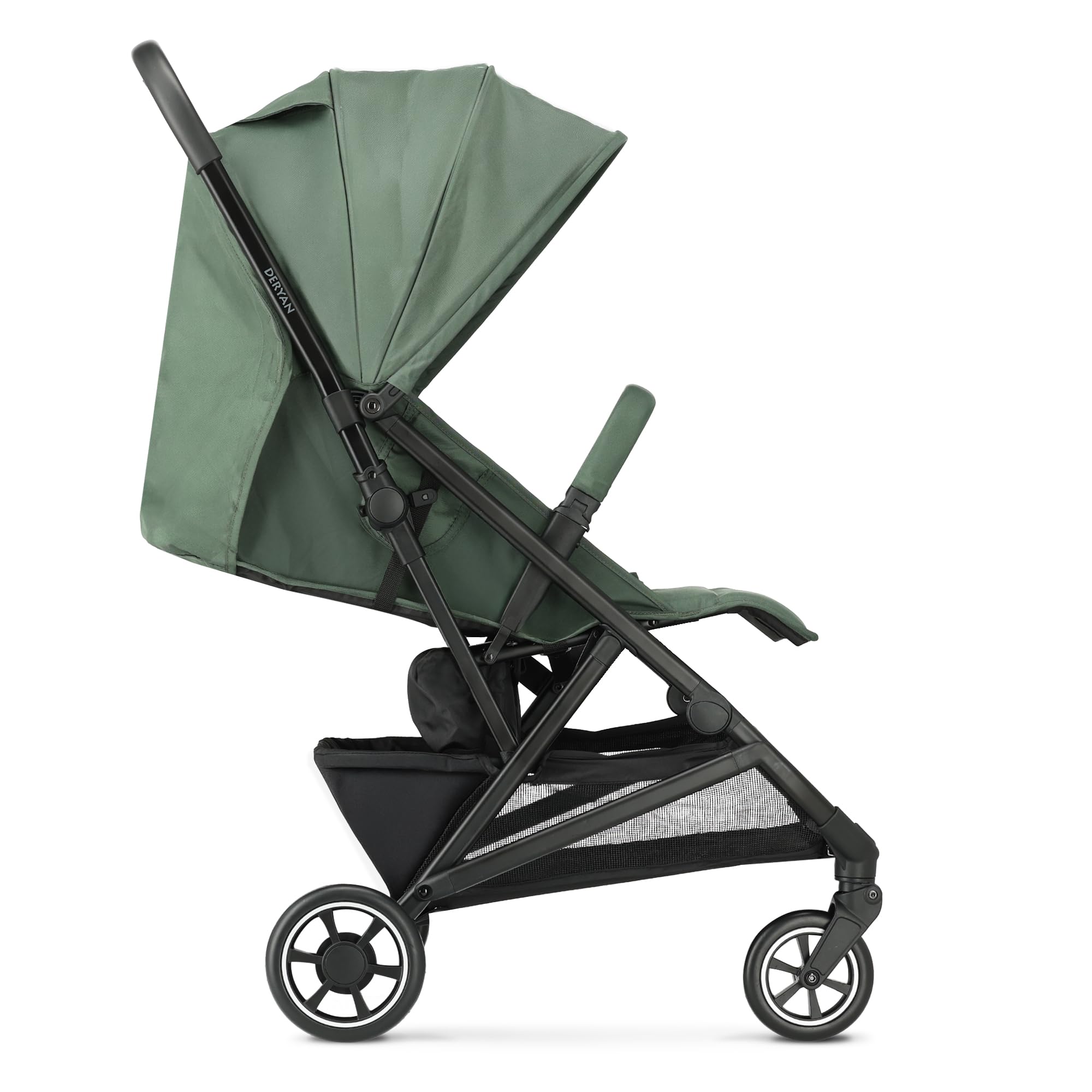 Deryan Easy2 Poussette Canne Bébé Légère Compacte 0-4 ans 7.8 kg Pliage une main UPF 50+ Vert