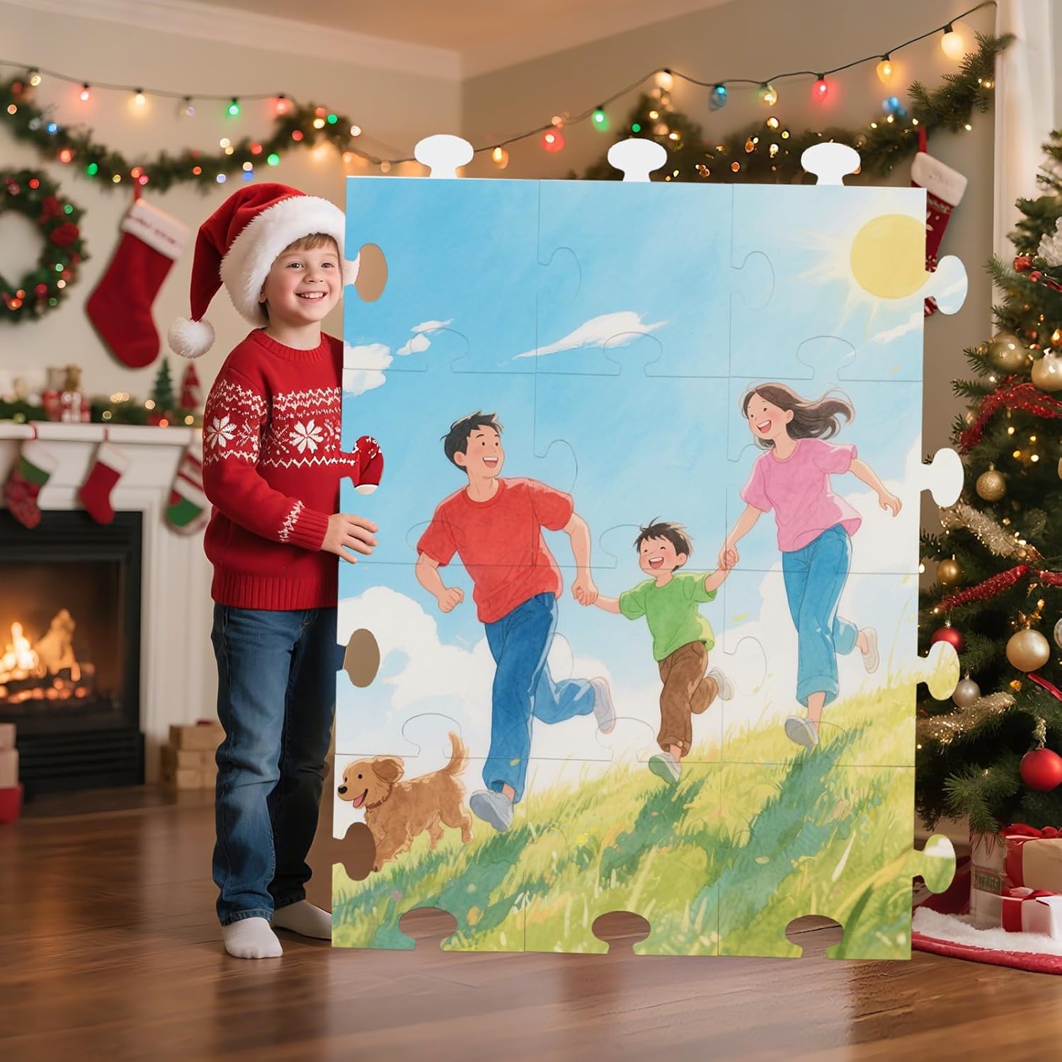 72 PCS Jumbo White Blank Jigsaw Puzzle for Kids 9x9 Inch Make Your Own Double Paper Puzzles to Draw on DIY Cardboard Jigsaw for Coloring, Painting, Drawing Crafts, Art Projects Activities