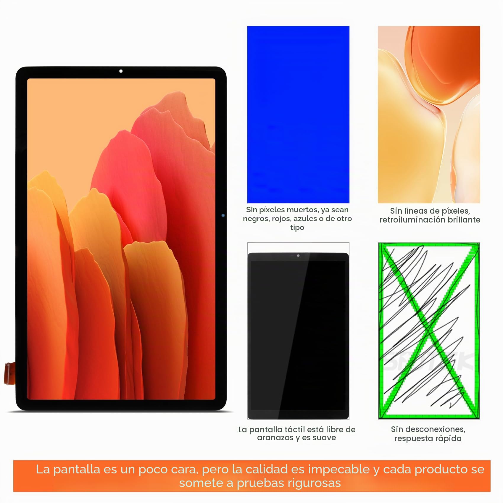 Pantalla LCD para Samsung Tab S6 Lite LCD Display para Samsung Galaxy Tab S6 Lite SM-P610 SM-P615 10.4" Pantalla de Reemplazo Pantalla Táctil Digitalizador Asamblea con Reparación Kit, Negro