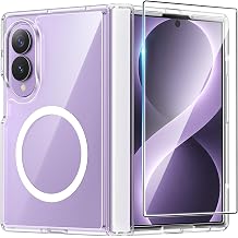FNTCASE for Samsung Galaxy Z-Fold-8 Case Full Hinge Protection Clear Cover