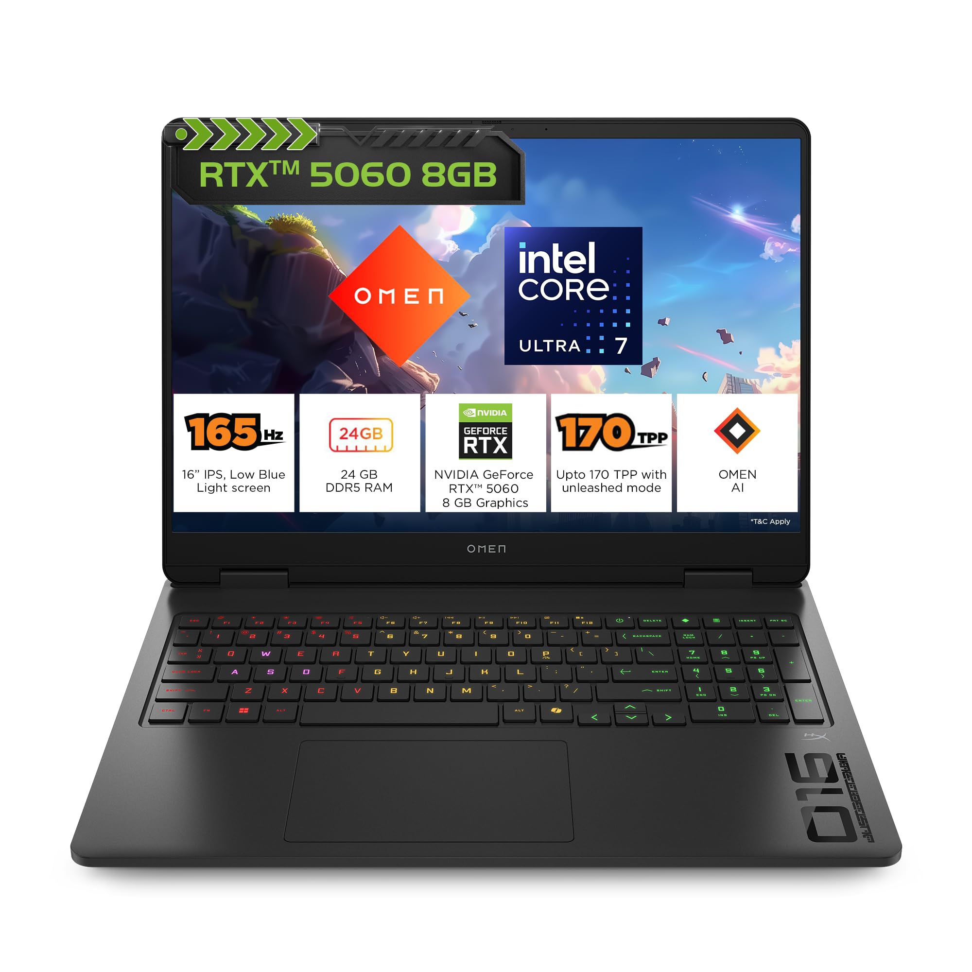 HP Omen 16'' Black Gaming Laptop - Image 1