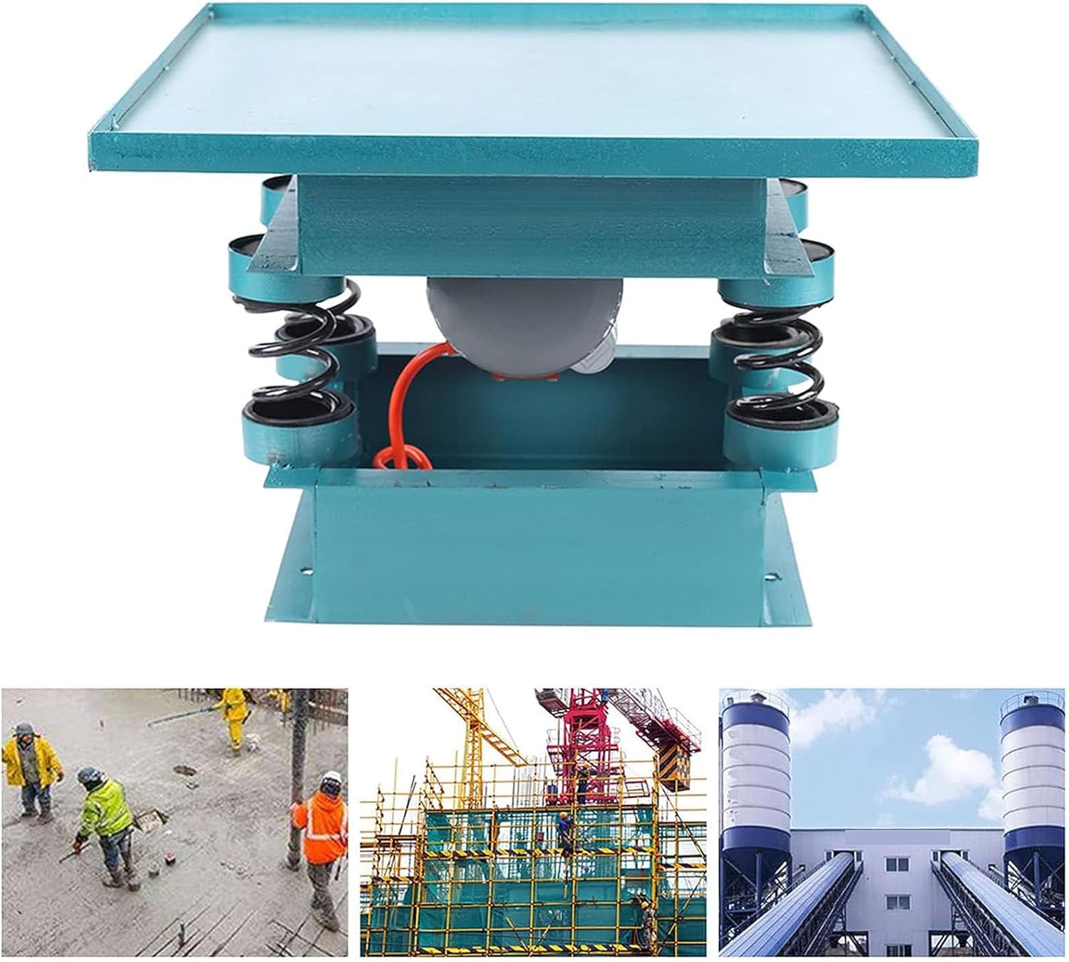 Electric Concrete Vibrating Table, Concrete Vibration Platform Stainless Steel, 220v Flat Plate Vibrator, Industrial Concrete Vibrator, Shaking Test Table Vibration