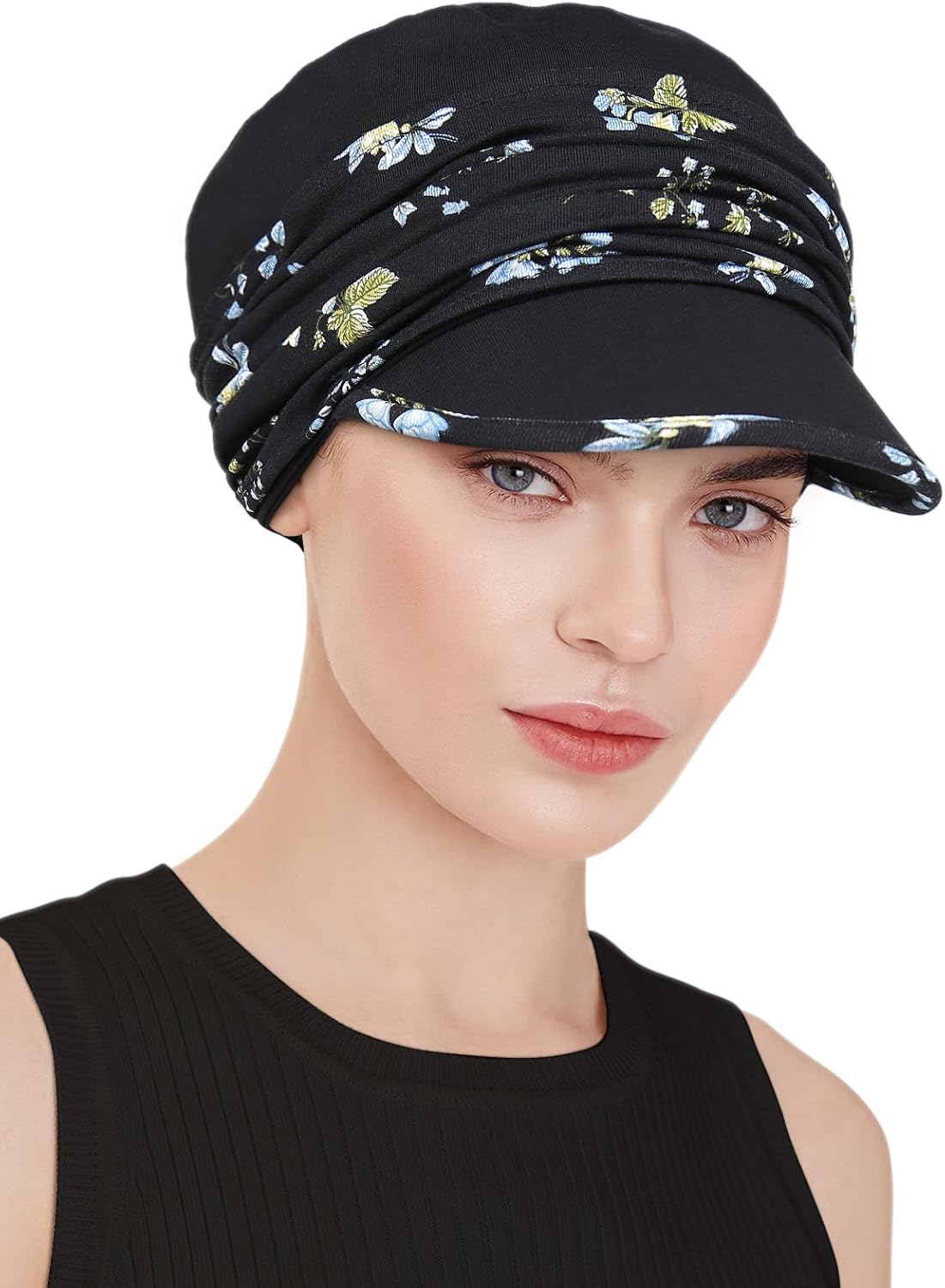 Chemo Headwear Viscose Newsboy Cap for Women Winter and Spring Hats - Image 2