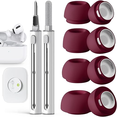 Miniatura 26 de Compatible con AirPods Pro 2ª/1ª Generación Puntas de Oído de Repuesto, con Orificio de Reducción de Ruido y Kit de Limpieza, Pantalla Protectora 4