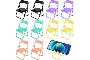 10 PCS Mini Folding Chair Cell Phone Holder