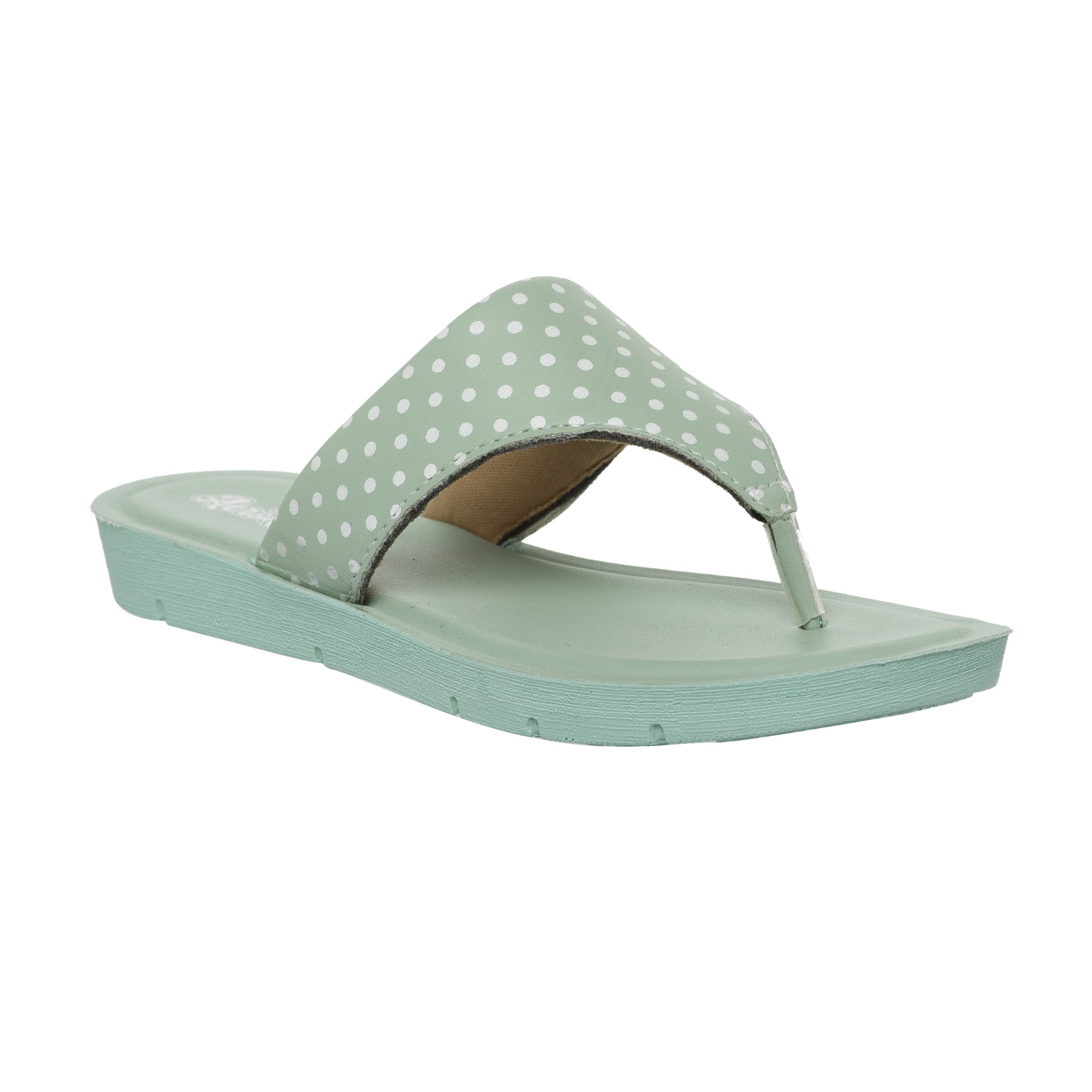 Aerokids Stylish Fashion Sandal/Slipper for Girls | Comfortable | Lightweight | Anti Skid | Casual Office Footwear (EM68_MINT GREEN_31) (B0BHJ47T8G) Amazon Price History, Amazon Price Tracker