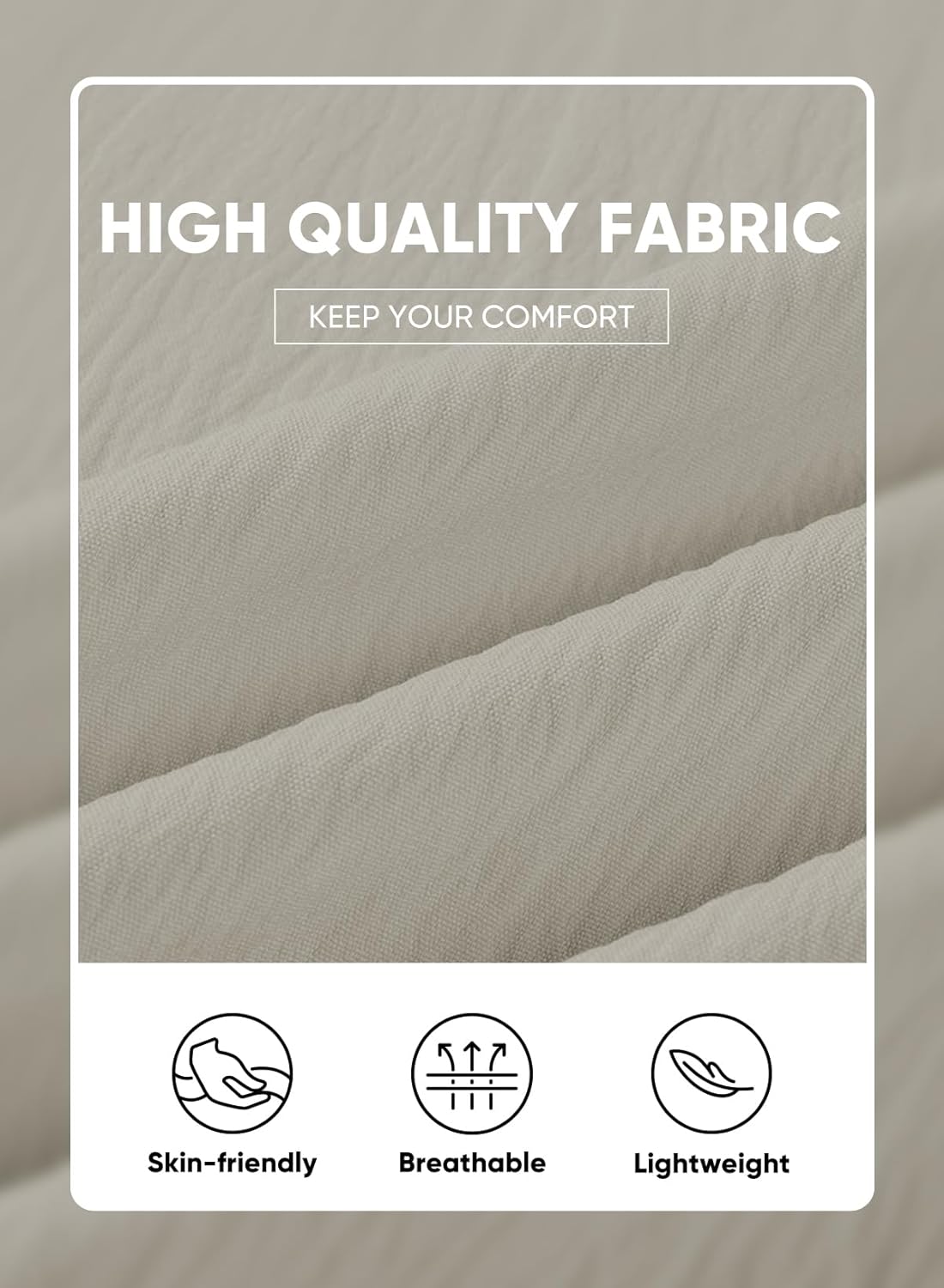 JMIERR Men's Casual Button Down Shirts Short Sleeve Textured Summer Beach Shirt Cuban Vacation Shirts with Pocket - Image 4