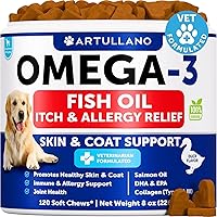 Vista 8 de Aceite de Salmón para Perros - Omega 3 para Perros - 8 FL OZ de Aceite de Salmón Silvestre de Alaska - Ácidos Grasos Naturales EPA y DHA