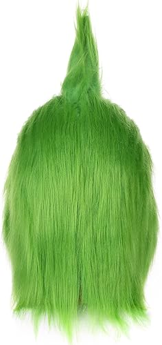 Miniatura 4 de Blafly Máscara de Navidad para adultos, hombres y mujeres, máscaras realistas de látex de monstruo grande verde, divertidas máscaras de Halloween,