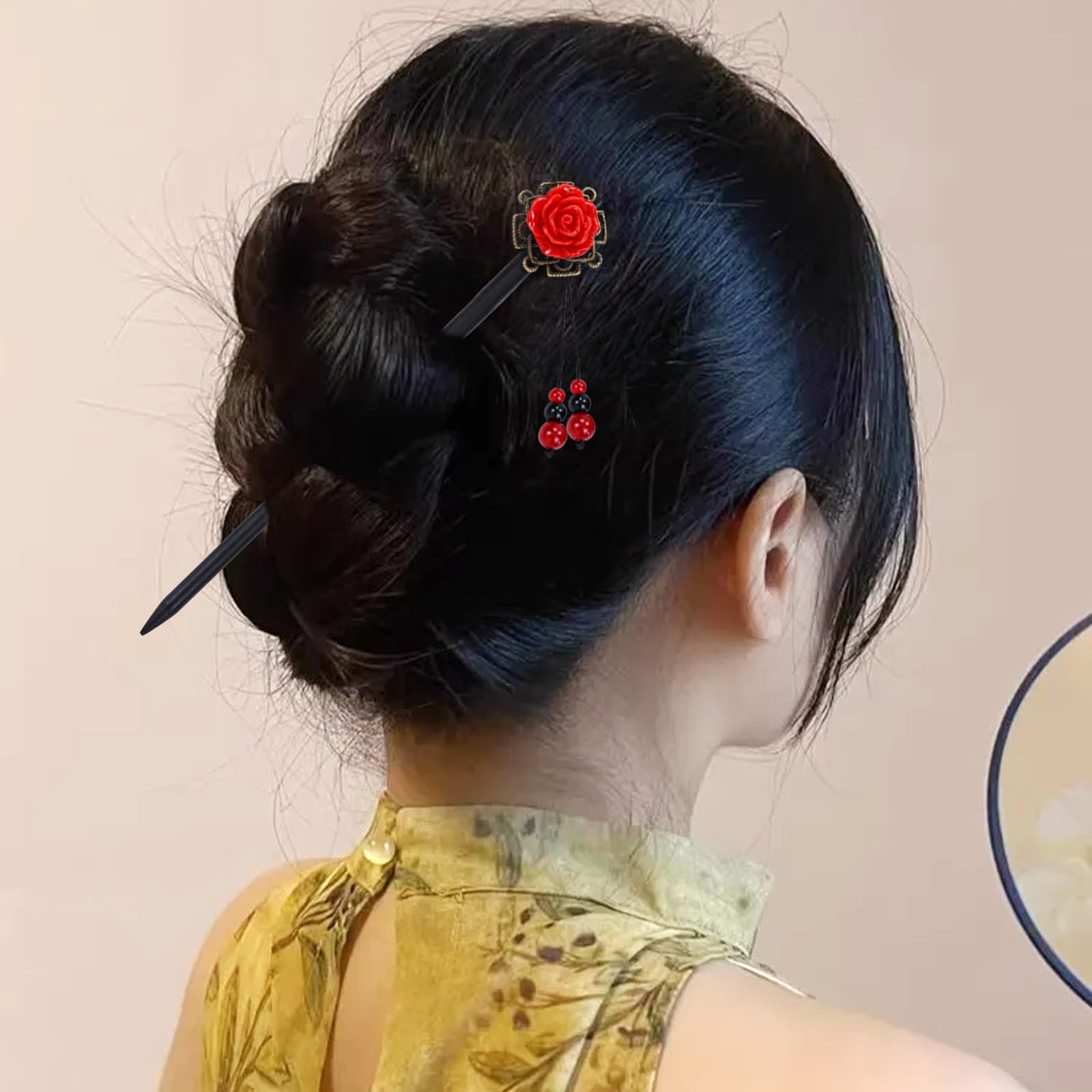 Amazon.com : Lawie 8 Pack Wooden Hair Sticks Wood Chinese  display picture 2