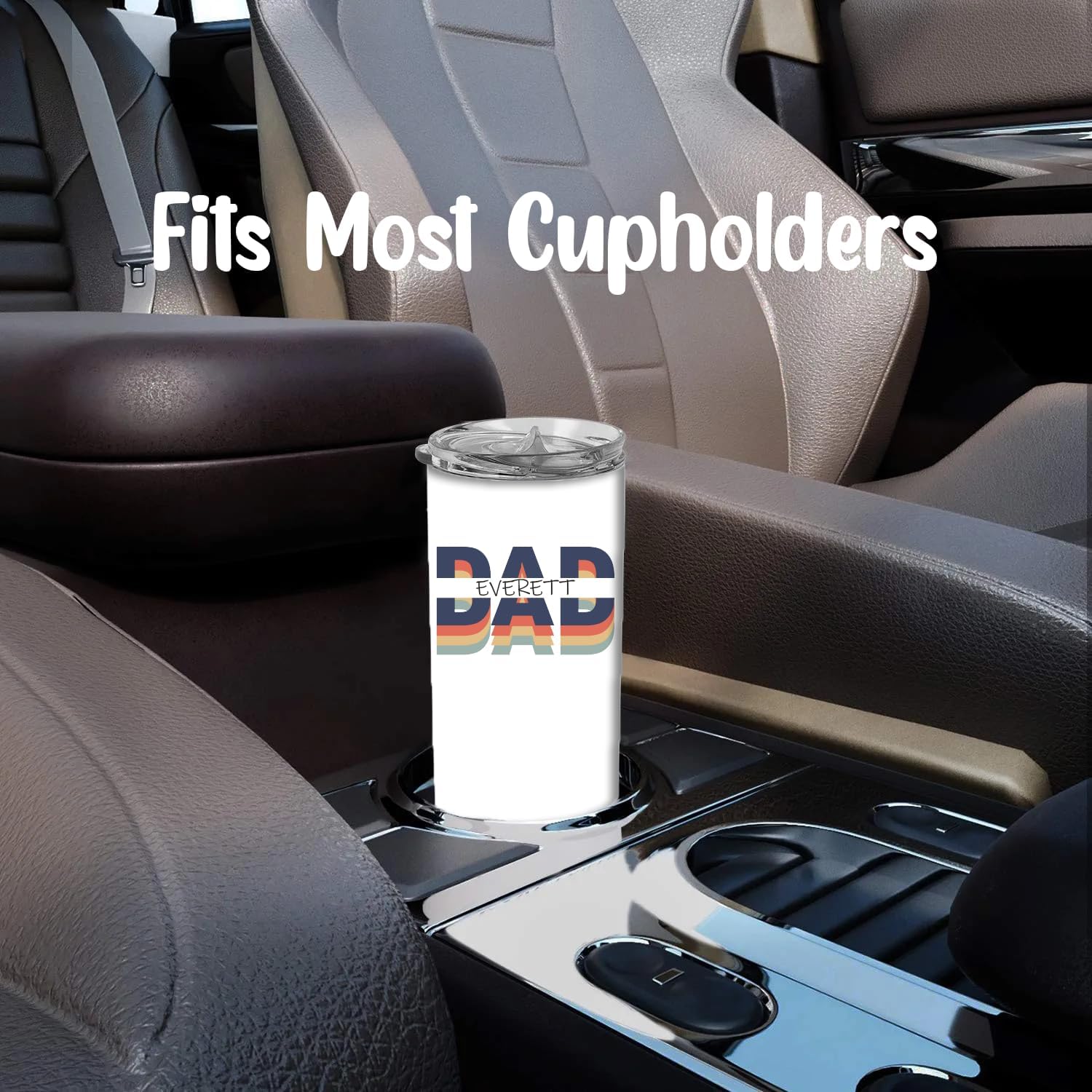 Personalized Sublimated Color Tumbler for Dad, World's Best Dad Stainless Steel Tumbler, Gift for New Dad, Retirement Cup With Straw, Lid, for Him, Birthday Cup for Husband, Appreciation, Insulated