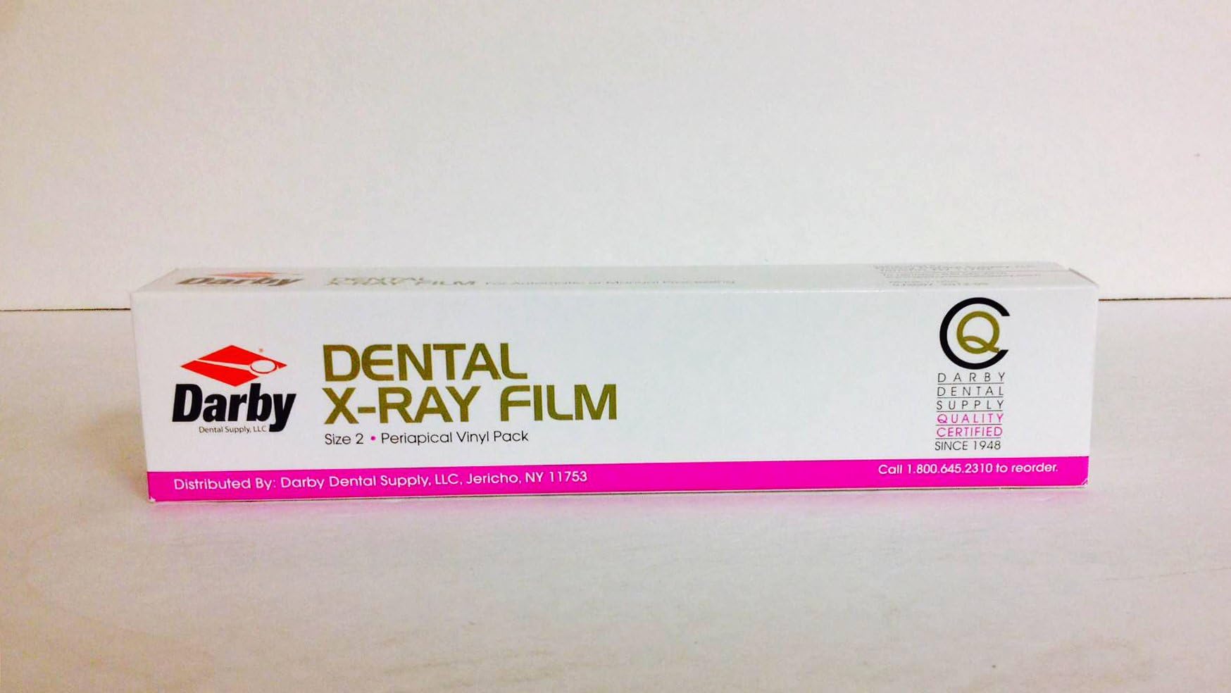 Dental XF-58 Periacipal X-Ray Film Size 2 for Automatic Or Manual Processing 150 1-Film Packets D-Speed
