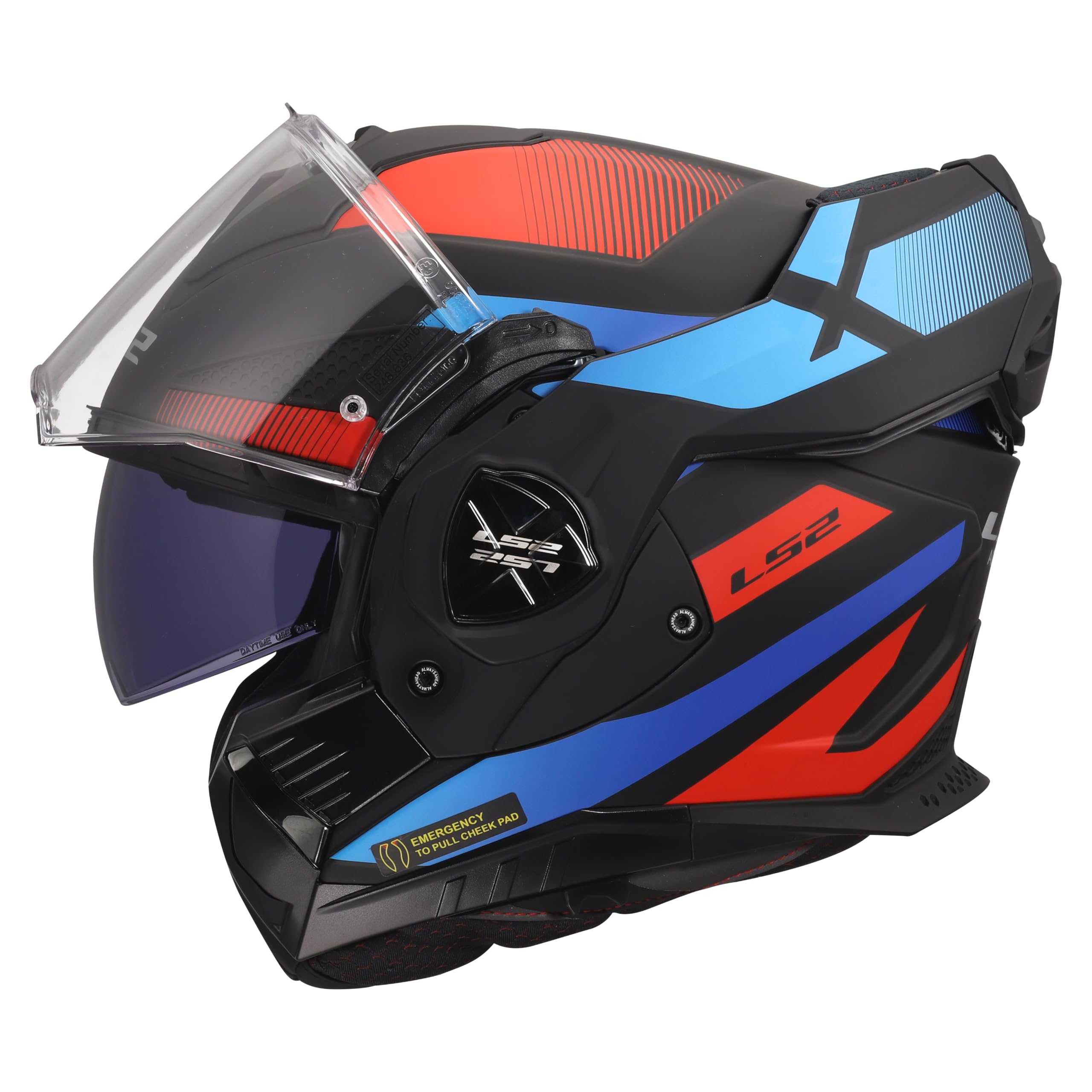 LS2, Casque Moto Modulable ADVANT X NOVA Black Red Blue, XXL