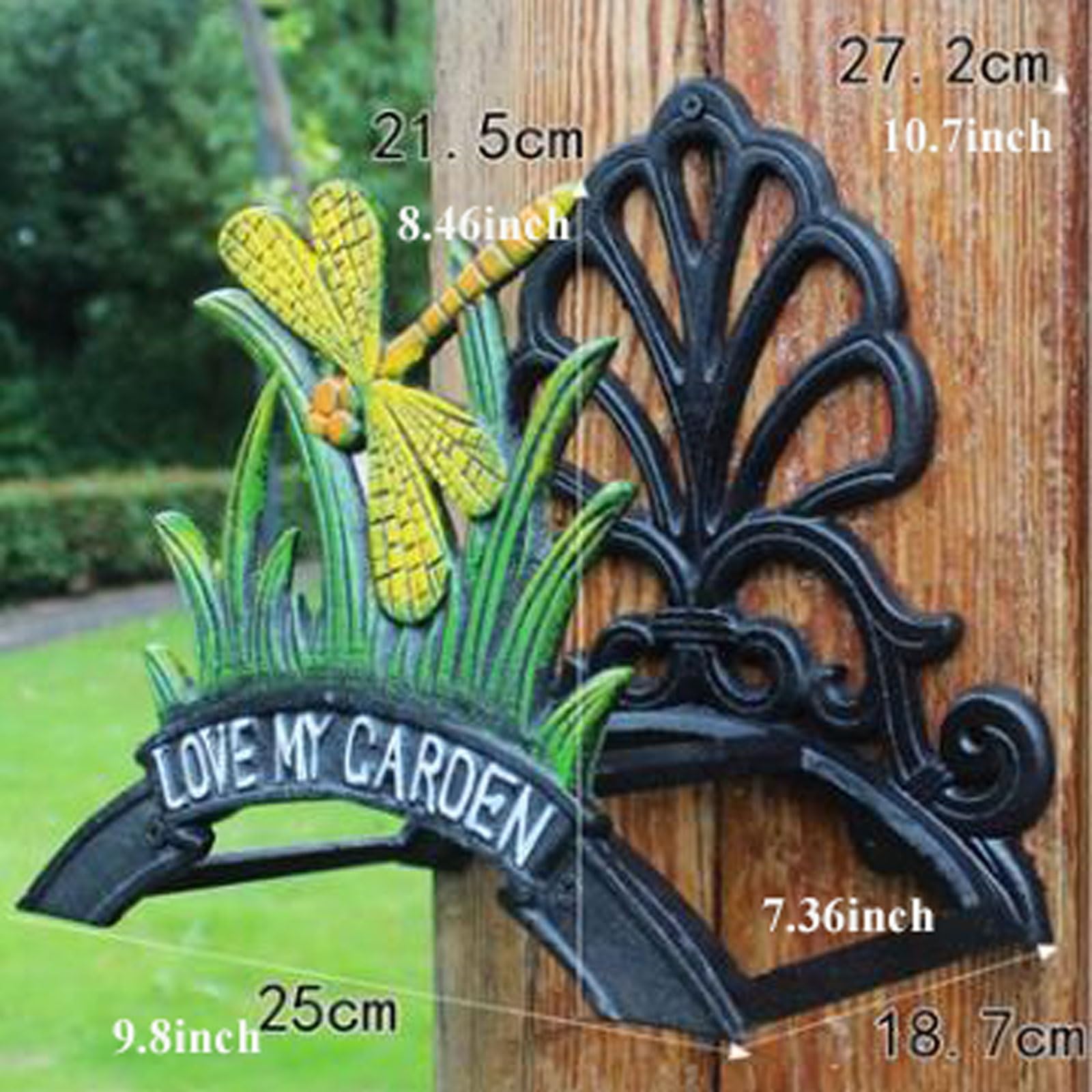 Avvolgitubo da giardino Supporto for Tubo da Giardino Montato a Parete, Appendiabiti for Avvolgitubo for Irrigazione in Ghisa for Impieghi Gravosi, Appendiabiti da Parete for Appendere a Parete, Stocc