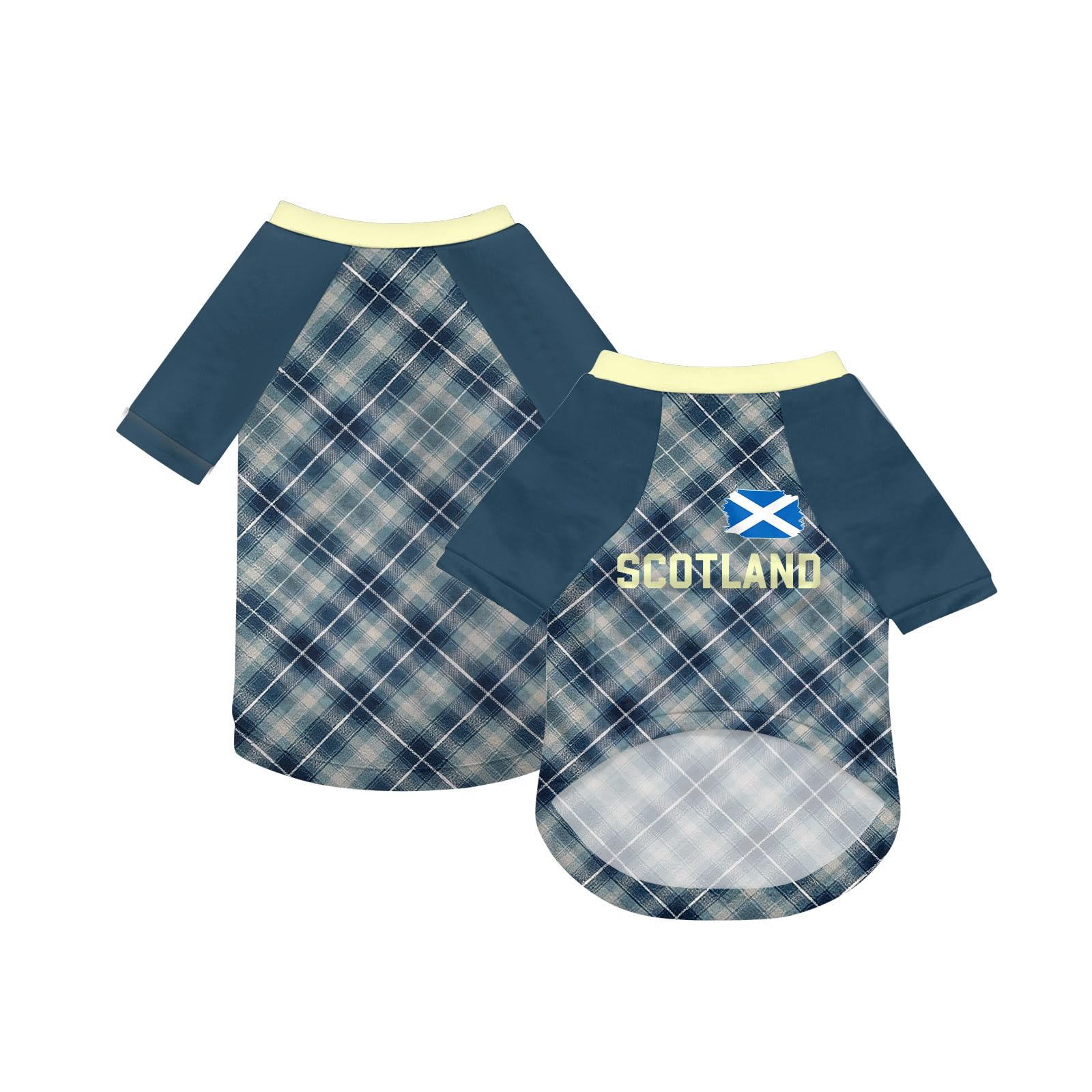 Personalised England Scotland Dog Jersey, Personalized Pet Shirt with Name & Number – Custom Soccer Jersey for Small Medium Large Dogs, Breathable Mesh Dog Tee, Gift for Dog Lover (Scotland)