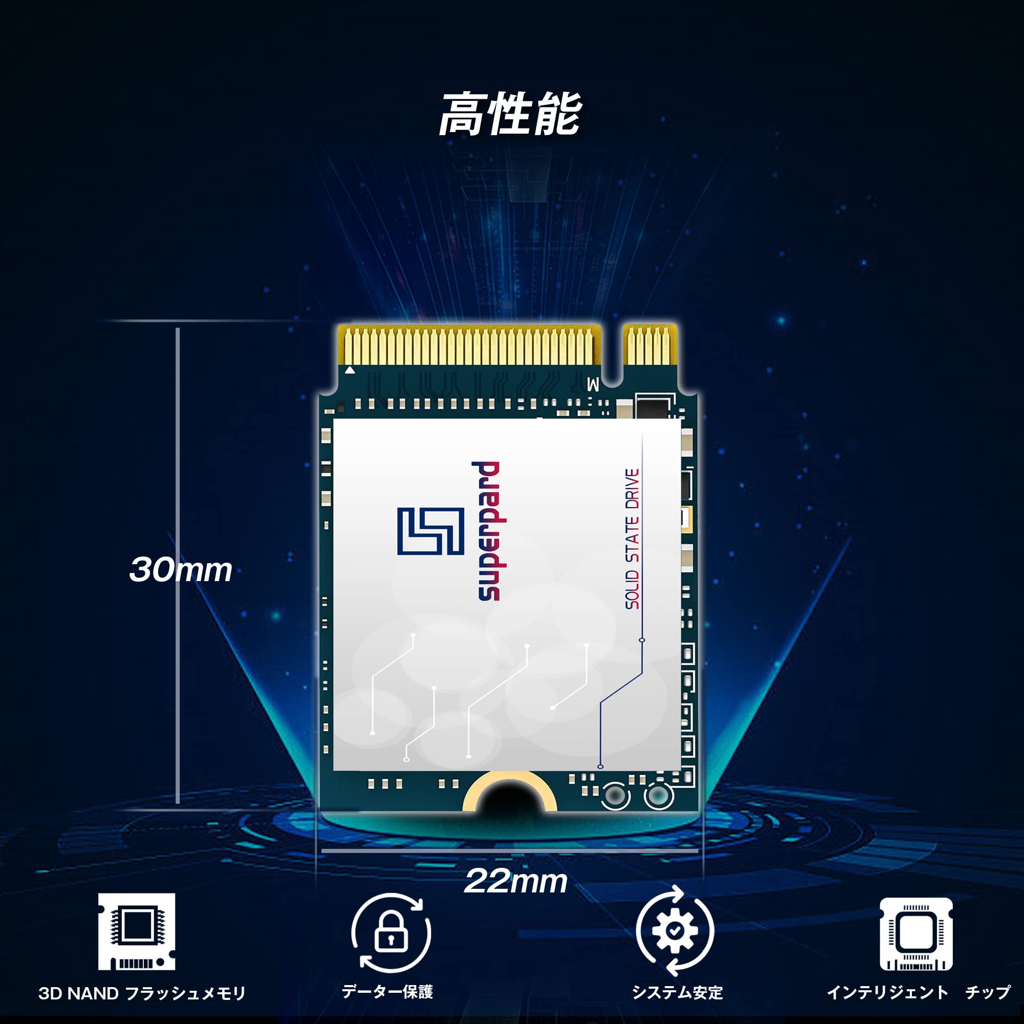 Amazon | Superpard SSD 2TB M.2 2230 NVME PCIe Gen 4.0x4 30mm