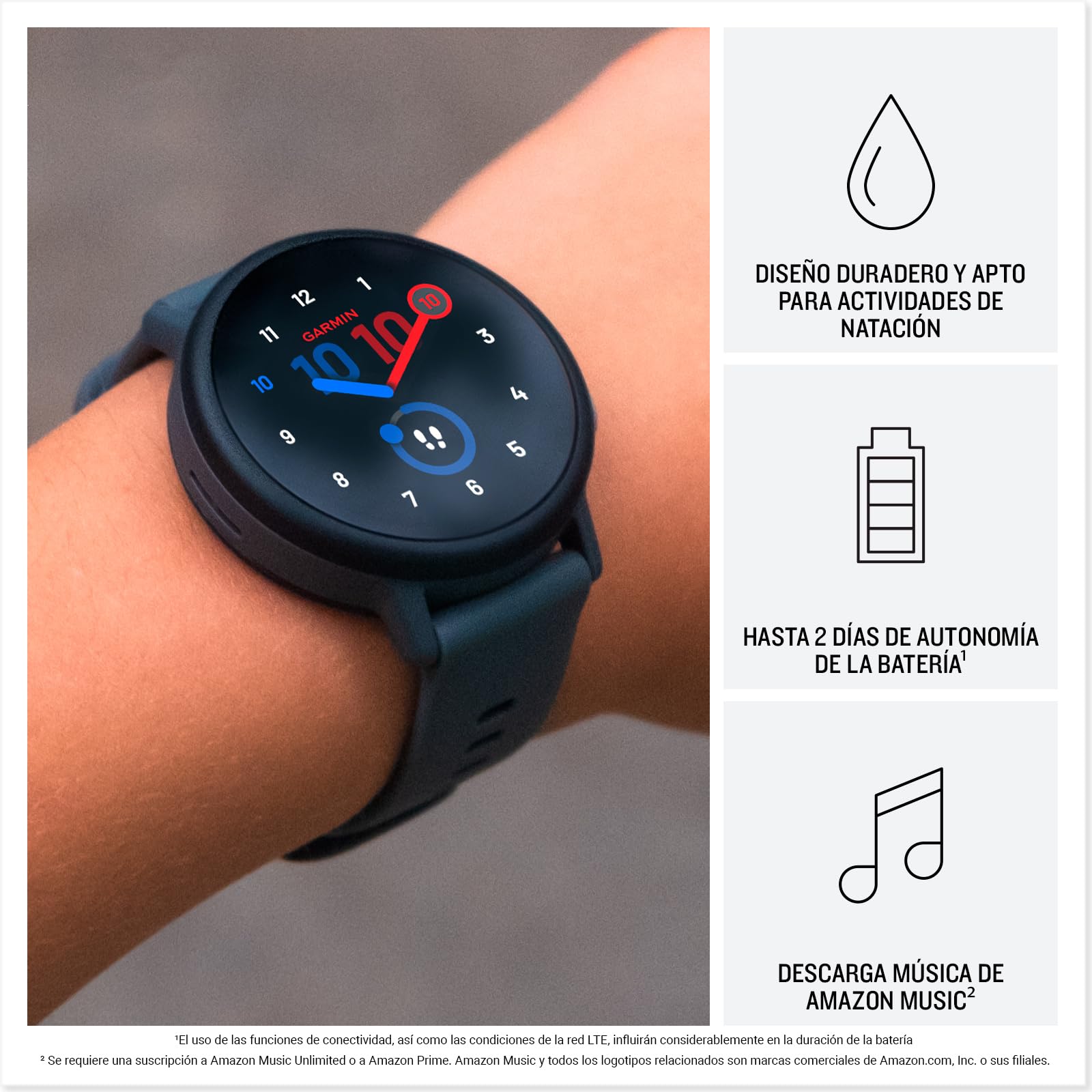 Garmin Bounce 2, Smartwatch y Monitor de Actividad física para niños, Apto para Nadar, Correa Ajustable, hasta 2 días de duración de la batería, Negro