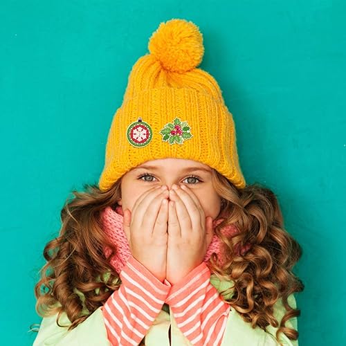 Miniatura 9 de 100 botones de madera de Navidad, botones de Navidad mixtos para manualidades con 2 agujeros, árbol de Navidad, reno, sombrero de Papá Noel, botón