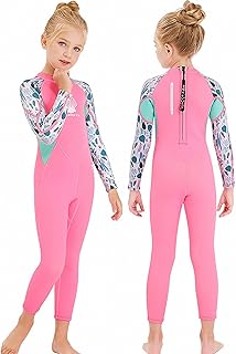 MWTA Wetsuit for Kids Boys Girls 2.5mm Neoprene Thermal Swimsuit Fullsuit Wet Suits Long