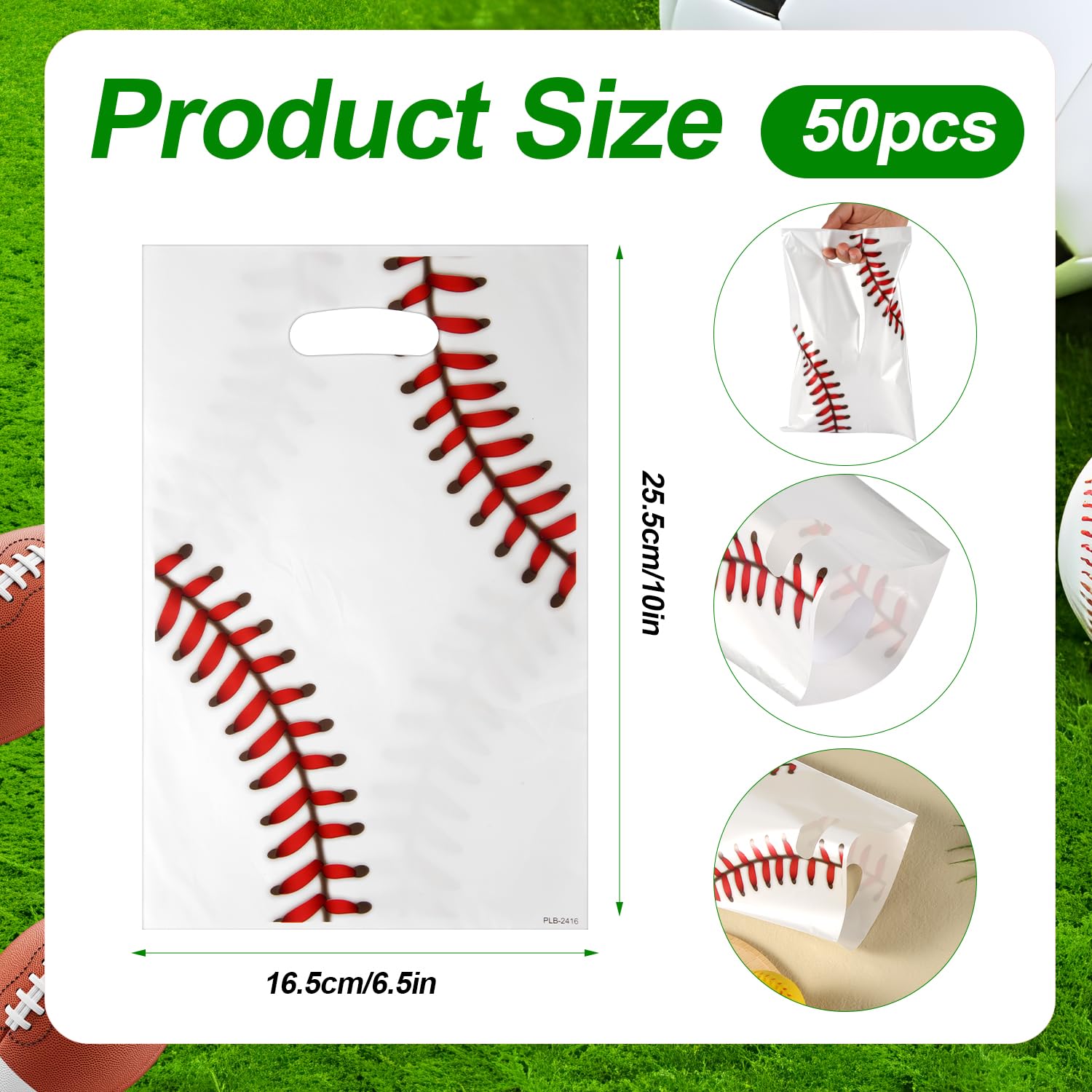 lasuroa 15pz Buste Omaggio da Baseball Buste per Feste Sacchetti Regalo