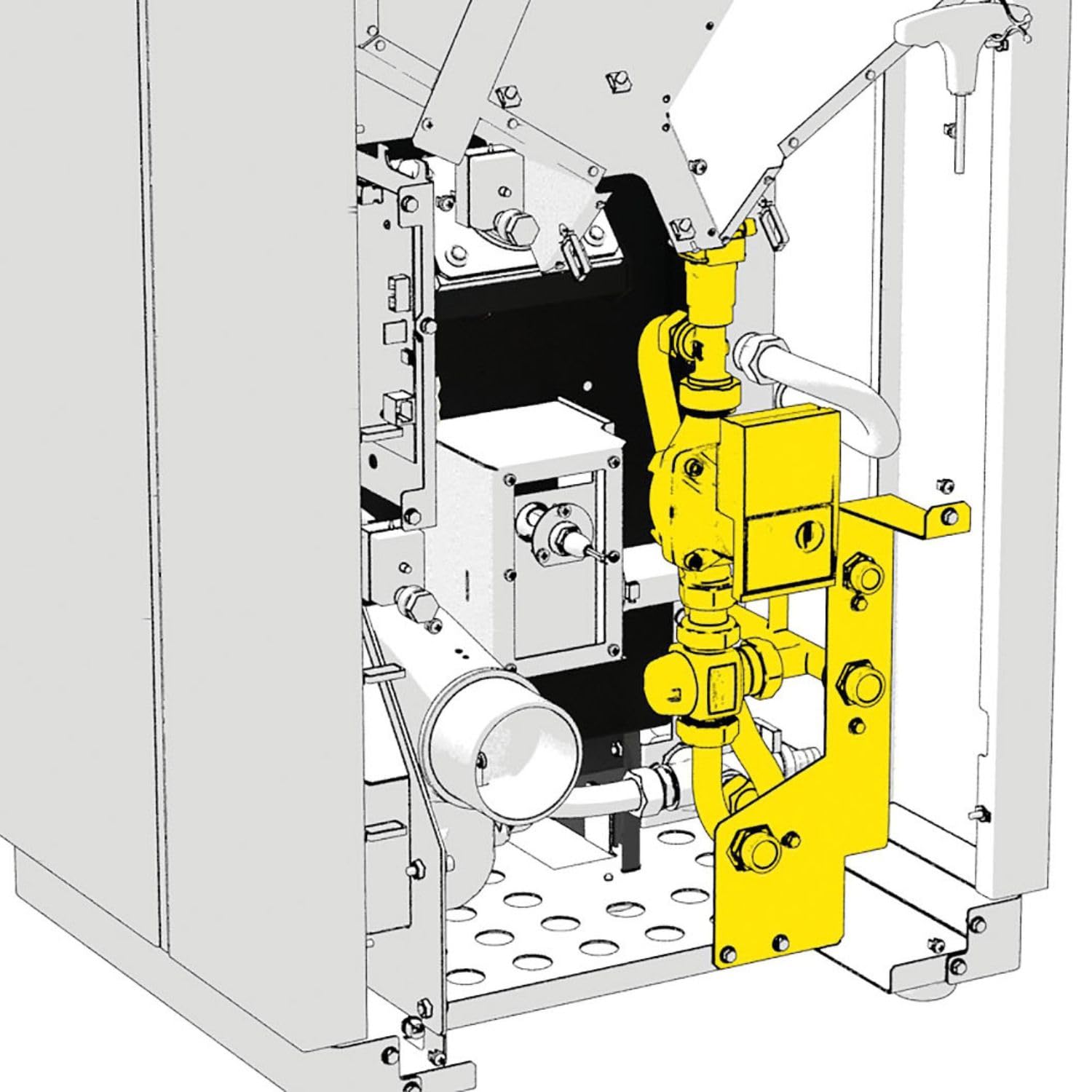 HAAS+SOHN P+ Hydraulik-Modul Set zu HSP 6 WT (enthält Thermische Ablaufsicherung, Sicherheitsventil, Entlüftung, Rücklaufanhebung)