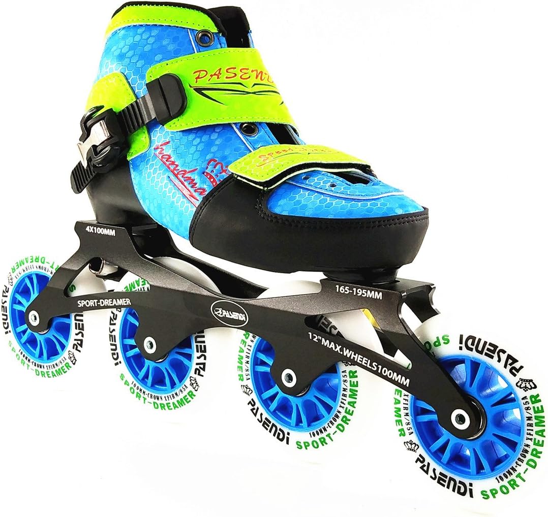 Inline Speed Skates For Kids 4 Size Adjustable Single Wash shoes inline roller skates 4X100mm 4 wheels