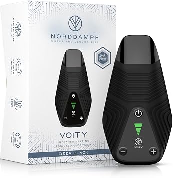 Norddampf VOITY Kr uter Vaporizer Premium Verdampfer mit Infrarot- & Hybrid-Heizung Nano-Glazed C-Core Kammer 1800 mAh Akku Zirconia Mundst ck USB-C Schnellladung Kompakt & Leicht