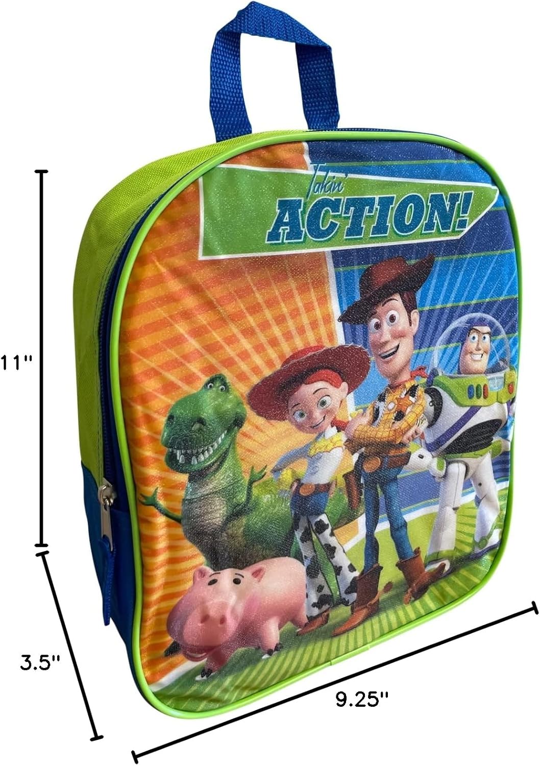 Fast Forward Toy Story ''Action'' 11'' Mini Backpack (Blue-Green) - Image 7