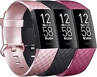Vista 13 de Paquete de 3 bandas de silicona para Fitbit Charge 4/Fitbit Charge 3 / Charge 3 SE, bandas de repuesto para mujeres y hombres, pequeñas y grandes