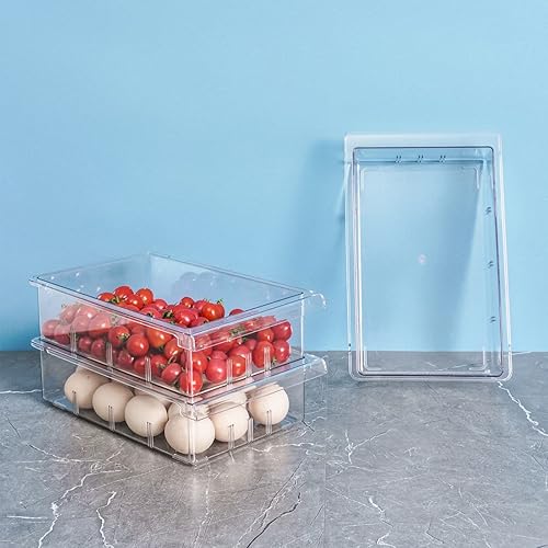 Miniatura 3 de Farochy Contenedores organizadores de refrigerador, cajón de huevos, caja de almacenamiento para frutas y verduras (paquete de 1)